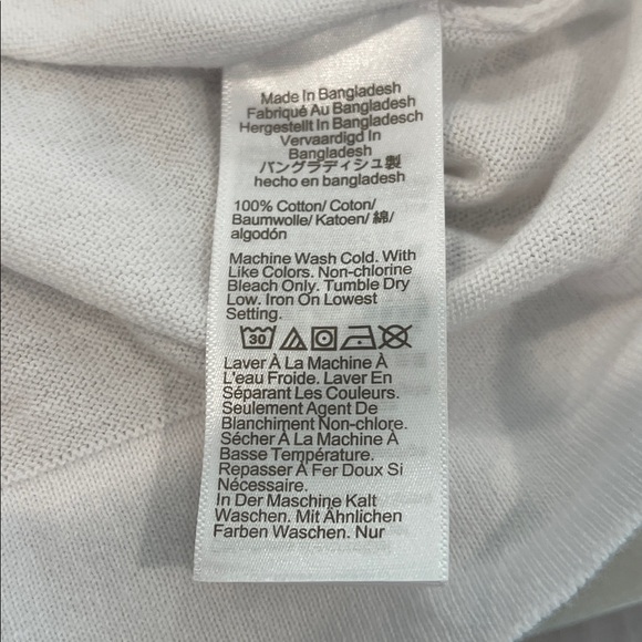 J.Crew Teddy Cotton Preppy White Knit Top Size XS NWT - Picture 6 of 6